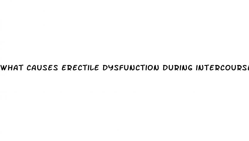 what causes erectile dysfunction during intercourse