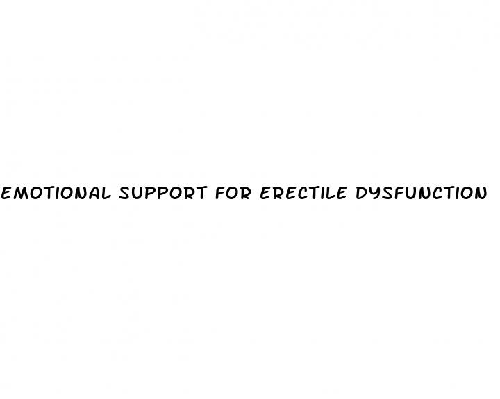 emotional support for erectile dysfunction