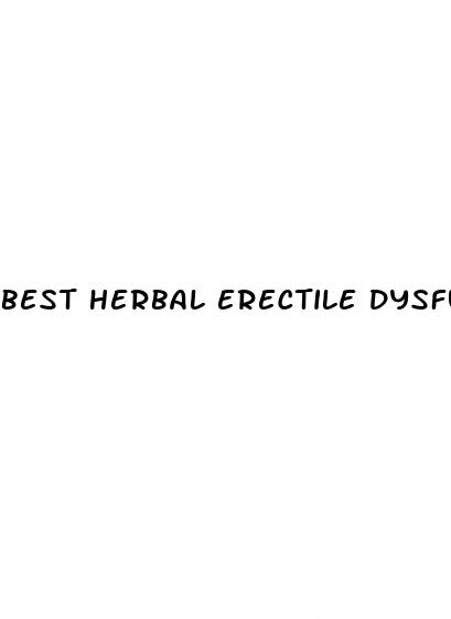 best herbal erectile dysfunction pills