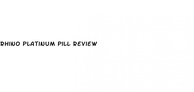 rhino platinum pill review