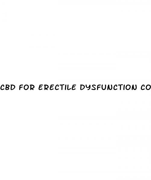 cbd for erectile dysfunction cost