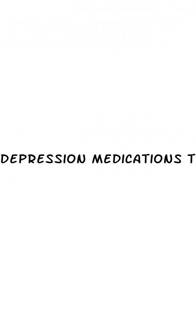 depression medications that do not cause erectile dysfunction