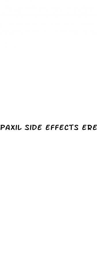 paxil side effects erectile dysfunction