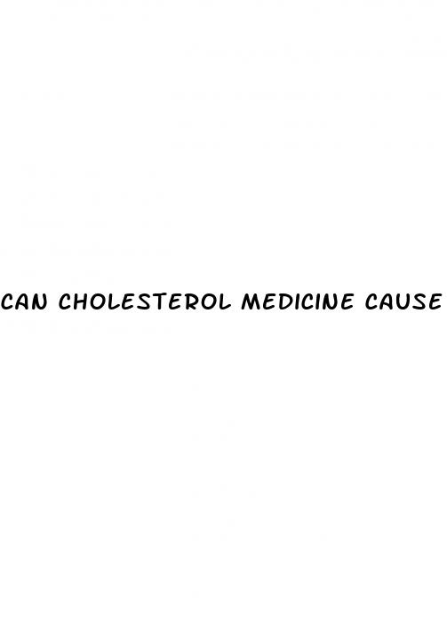 can cholesterol medicine cause erectile dysfunction