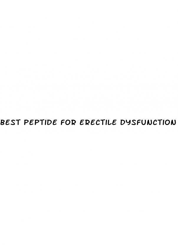 best peptide for erectile dysfunction