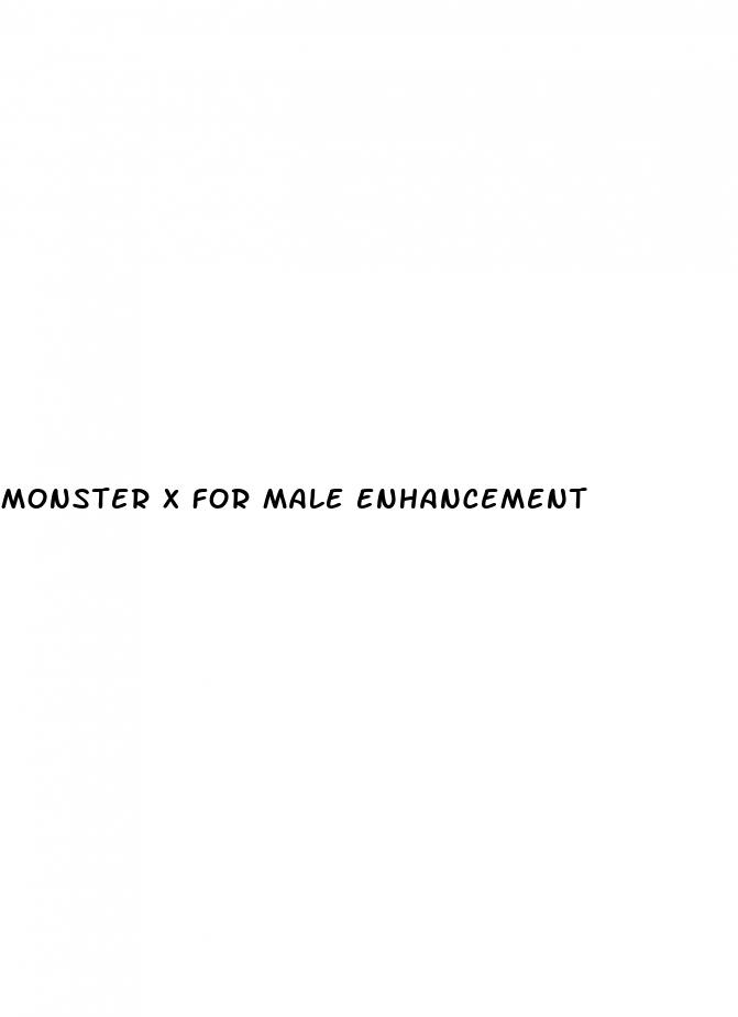 monster x for male enhancement