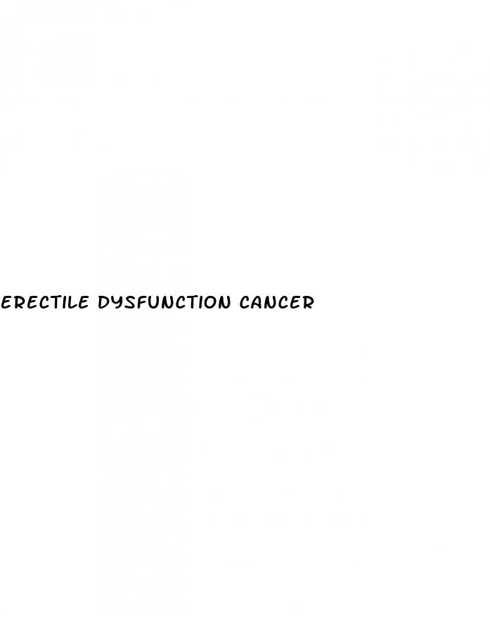 erectile dysfunction cancer