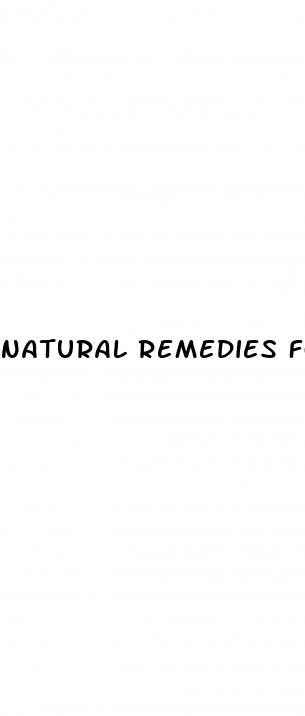 natural remedies for erectile dysfunction in older men