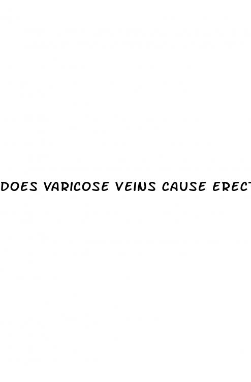 does varicose veins cause erectile dysfunction