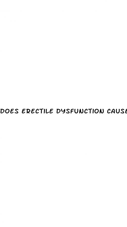 does erectile dysfunction cause prostate cancer