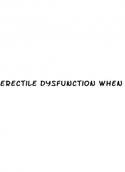 erectile dysfunction when trying to conceive