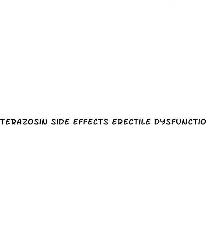 terazosin side effects erectile dysfunction