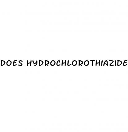 does hydrochlorothiazide cause erectile dysfunction