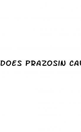 does prazosin cause erectile dysfunction