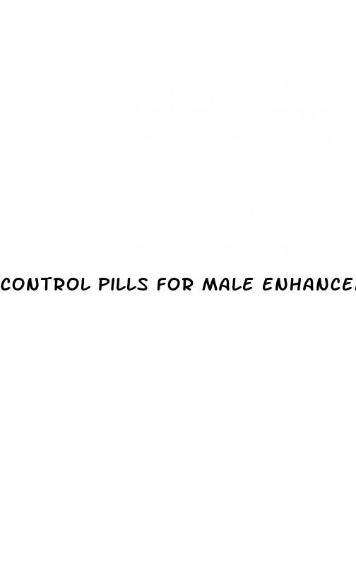 control pills for male enhancement