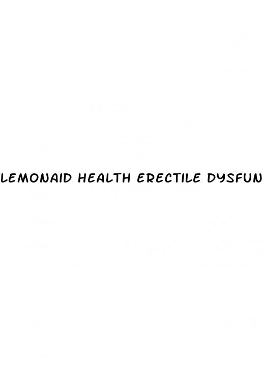 lemonaid health erectile dysfunction