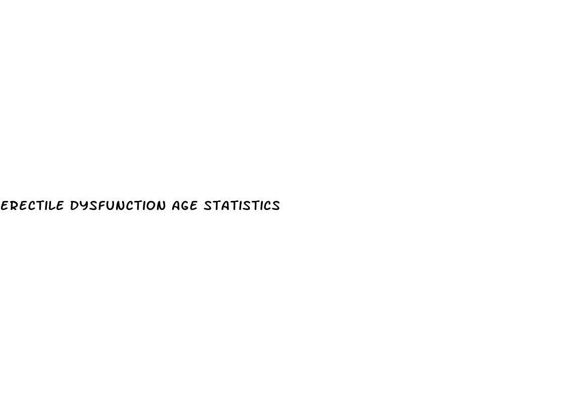 erectile dysfunction age statistics