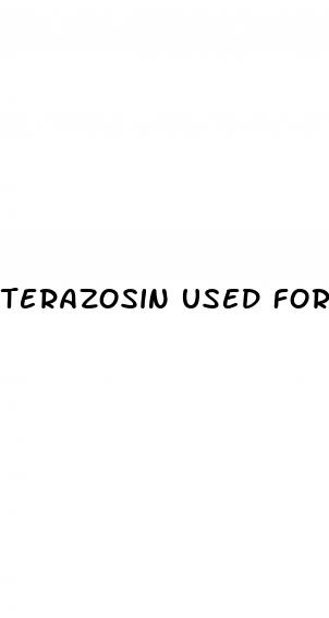 terazosin used for erectile dysfunction