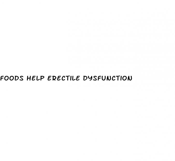 foods help erectile dysfunction