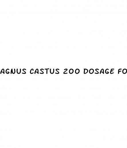 agnus castus 200 dosage for erectile dysfunction