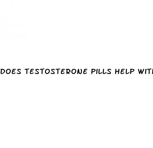 does testosterone pills help with ed