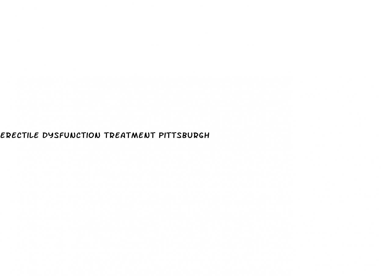 erectile dysfunction treatment pittsburgh