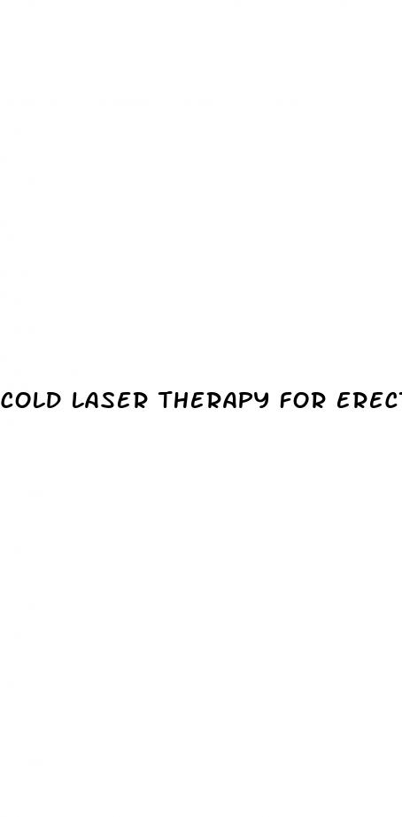 cold laser therapy for erectile dysfunction