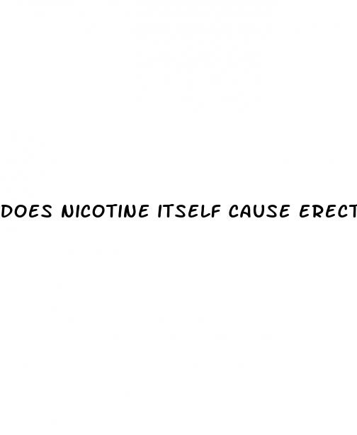 does nicotine itself cause erectile dysfunction