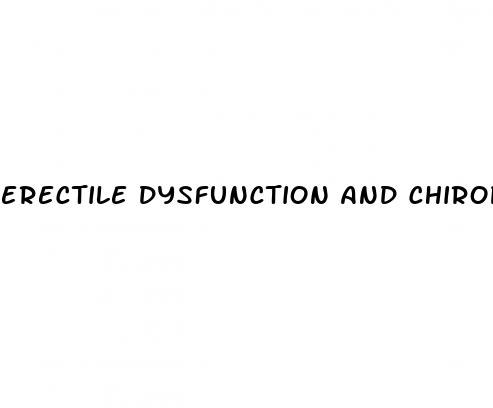 erectile dysfunction and chiropractors