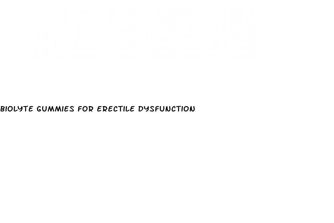 biolyte gummies for erectile dysfunction