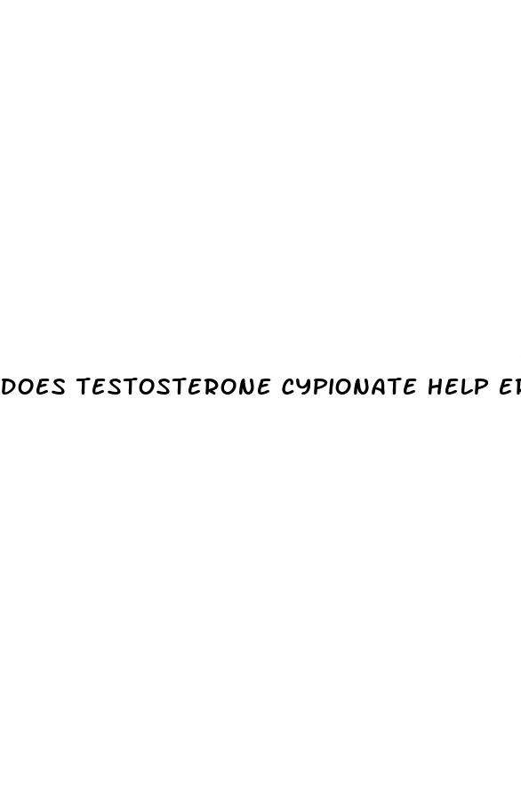 does testosterone cypionate help erectile dysfunction