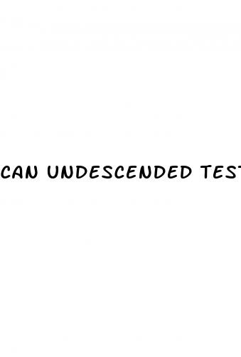 can undescended testicle cause erectile dysfunction