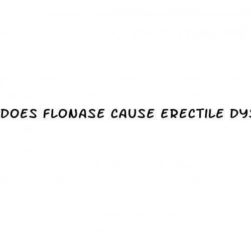 does flonase cause erectile dysfunction