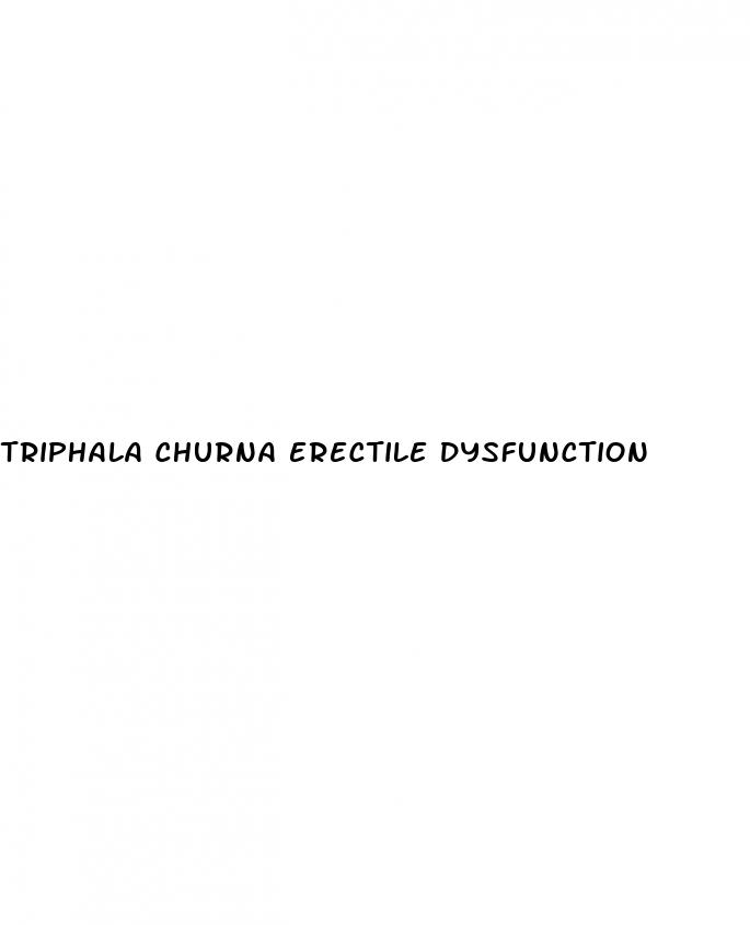 triphala churna erectile dysfunction