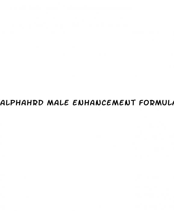 alphahrd male enhancement formula 60 capsules