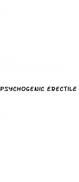 psychogenic erectile dysfunction treatment