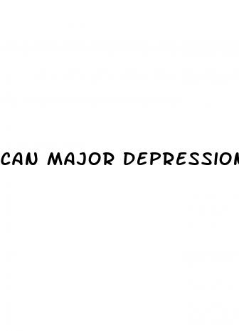 can major depression cause erectile dysfunction