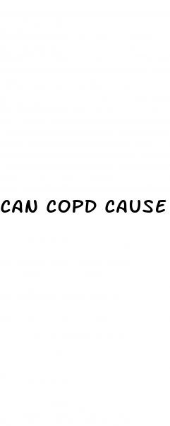 can copd cause erectile dysfunction