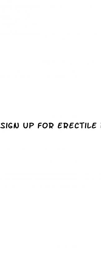 sign up for erectile dysfunction texts