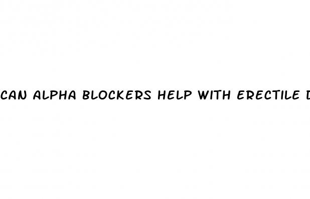 can alpha blockers help with erectile dysfunction