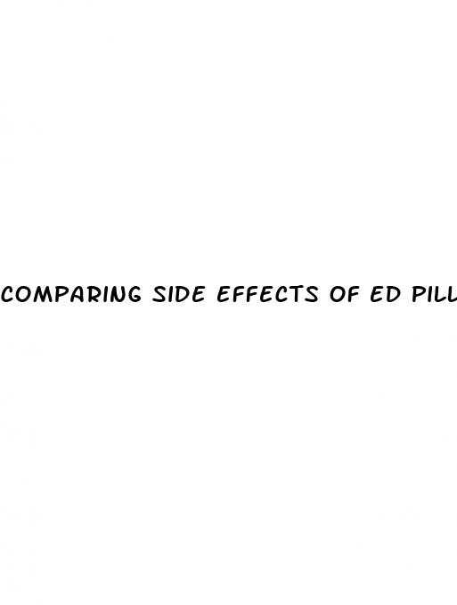 comparing side effects of ed pills