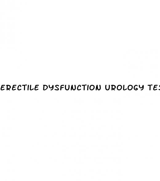 erectile dysfunction urology tests