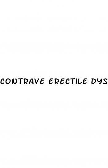 contrave erectile dysfunction