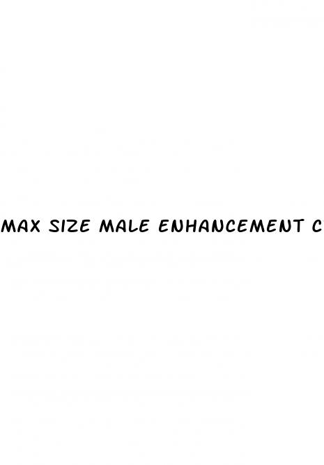 max size male enhancement cream directions