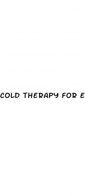 cold therapy for erectile dysfunction