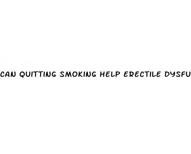 can quitting smoking help erectile dysfunction