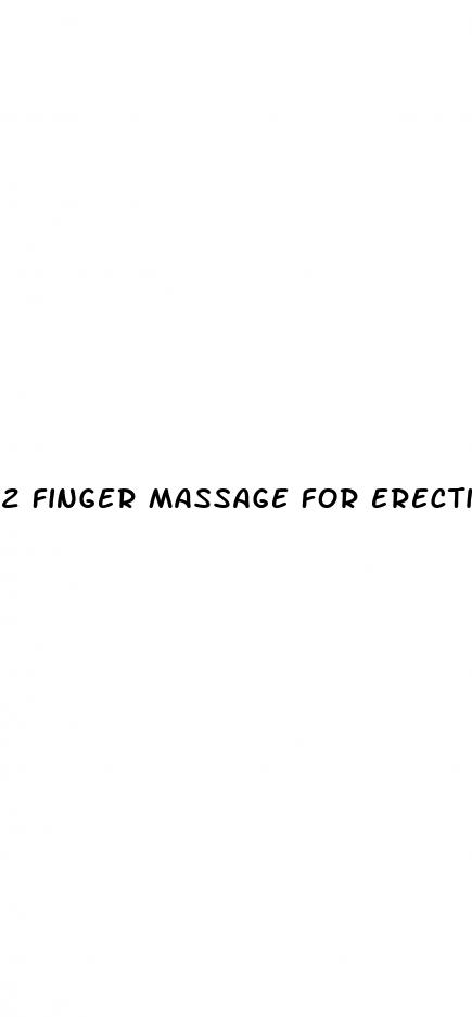 2 finger massage for erectile dysfunction