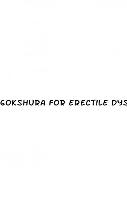 gokshura for erectile dysfunction