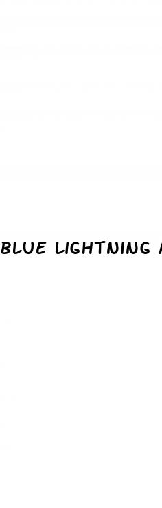 blue lightning male enhancement supplements