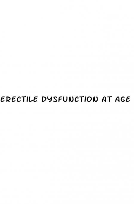 erectile dysfunction at age 40